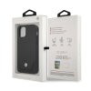 Etui BMW BMHCP12LRSWPK iPhone 12 Pro Max 6,7 czarny/black hardcase Leather Perforate
